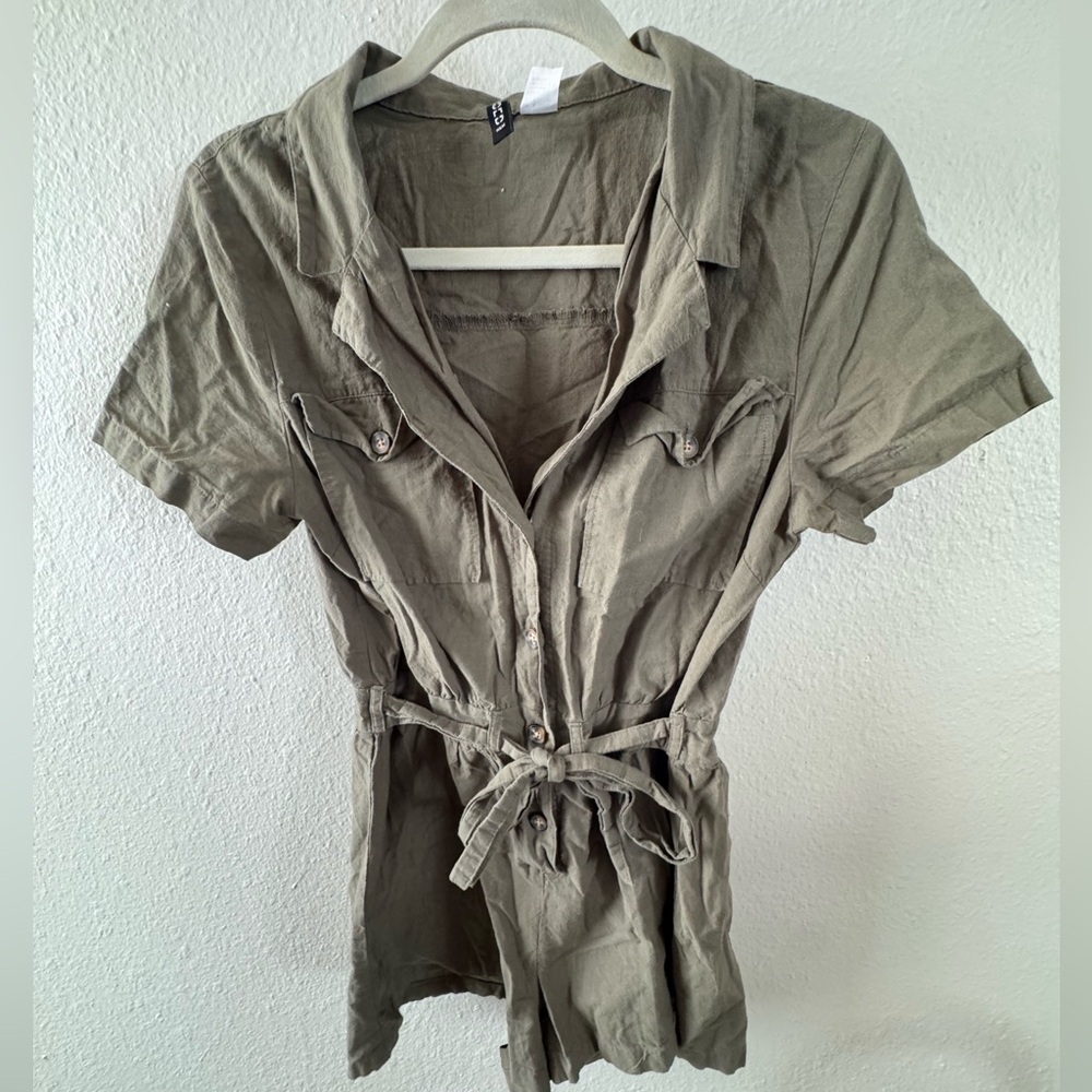 H&M Olive Green Jumpsuit
